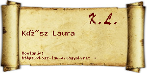 Kósz Laura névjegykártya